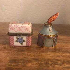 Small curio cabinet trinkets jewelry/ scent holder
